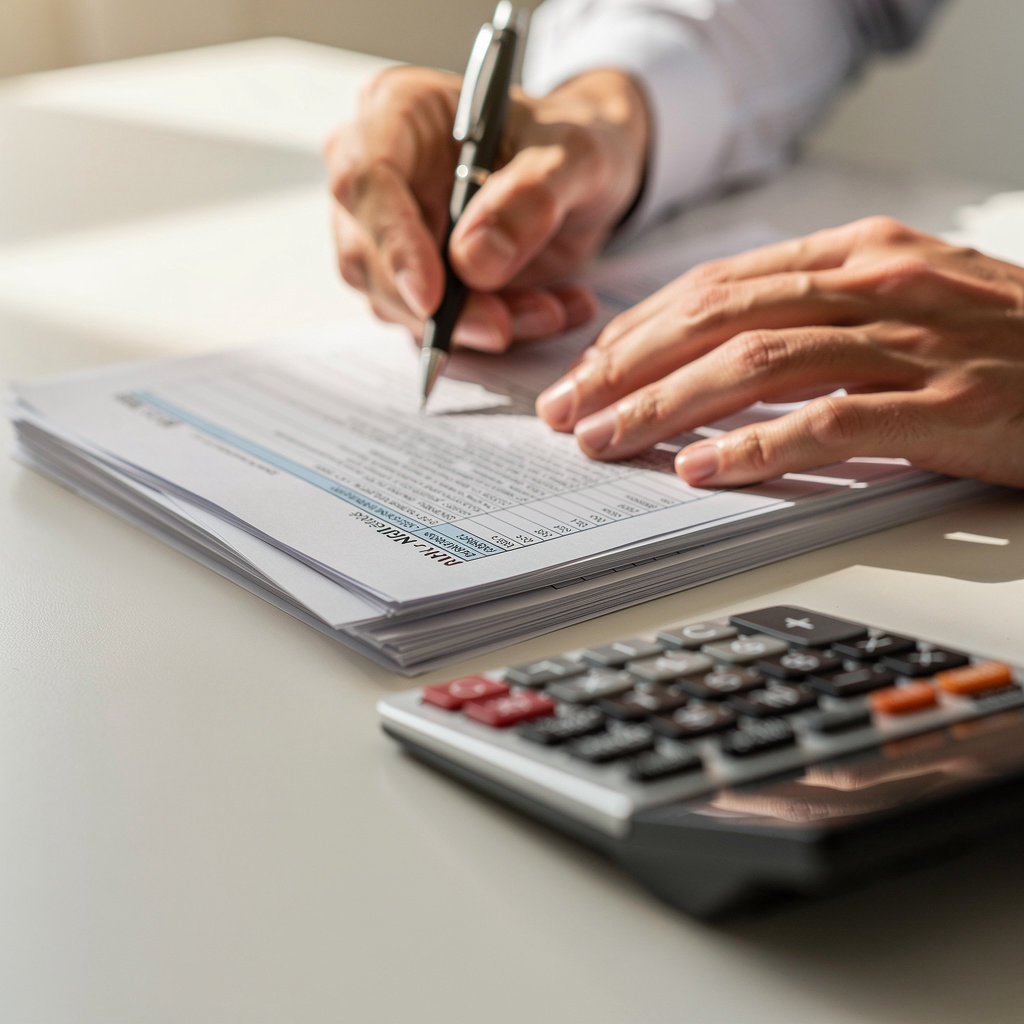 Professional Tax Center (PTC) expert reviewing tax documents with a client in San Marcos, CA